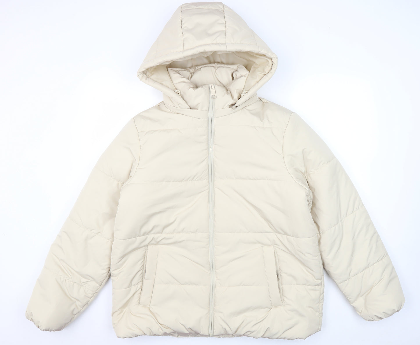 Marks and Spencer Women's Ivory Puffer Jacket, Size 16