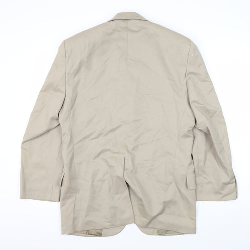 Pierre Cardin Men's Beige Blazer, 36S, Formal Single-Breasted