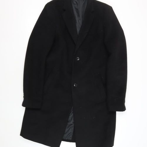 Topman Men's Black Coat XS