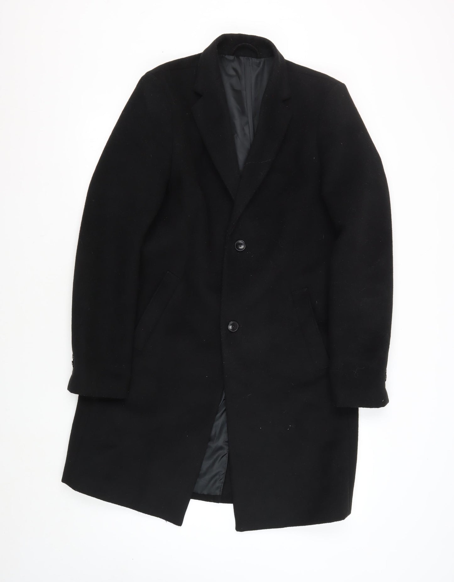 Topman Men's Black Coat XS