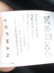 Topman Men's Black Coat XS