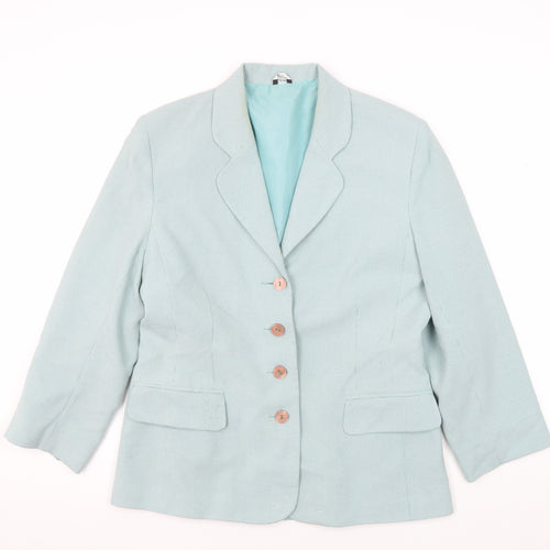Klass Collection Women's Blue Size 12 Blazer