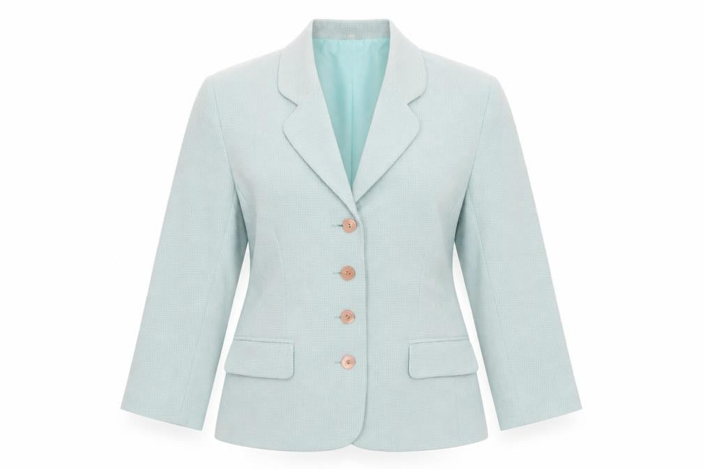 Front view of Klass Collection Women's Blue, size 12, Blazer