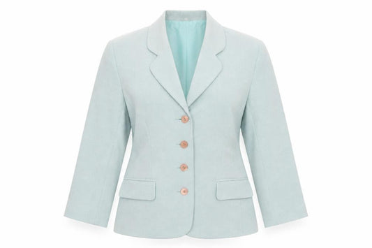 Front view of Klass Collection Women's Blue, size 12, Blazer
