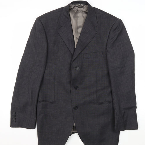 Marks and Spencer Grey Wool Men's Blazer 38 Short