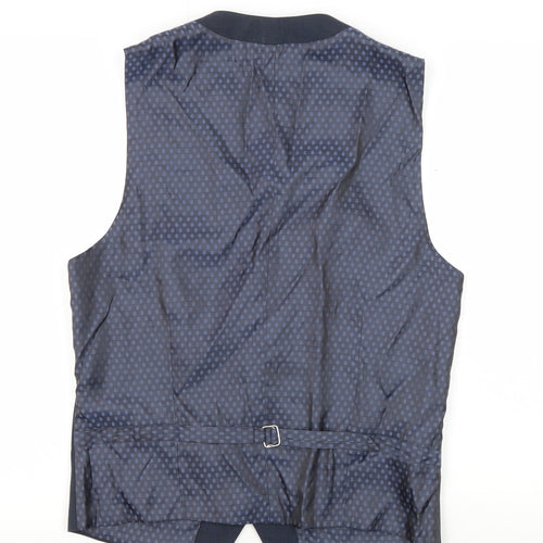 Skopes Men's Blue 36R Waistcoat Polka Dot Formal