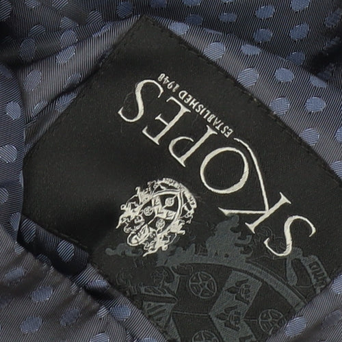 Skopes Men's Blue 36R Waistcoat Polka Dot Formal