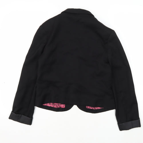H&M Women's Black Blazer Size 14, Notch Lapel
