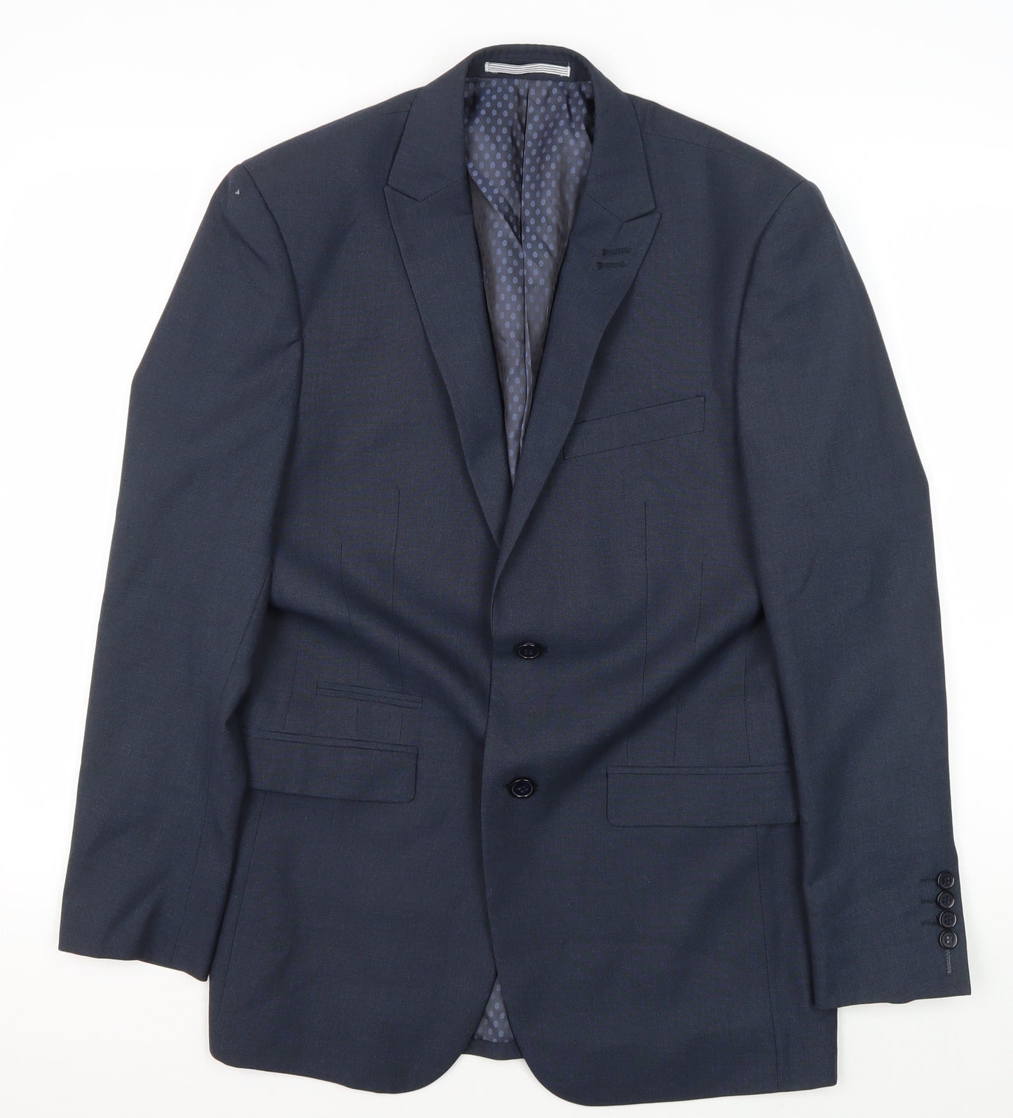 Skopes Men's 36R Blue Suit Jacket Regular Fit