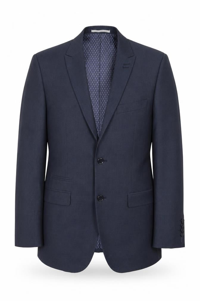 Front view of Skopes Men's 36R Blue Suit Jacket Regular Fit