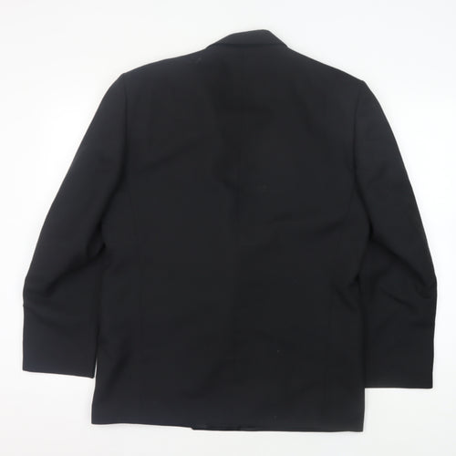 Dunn & Co Men's Black Short Jacket, 40S, Double-Breasted