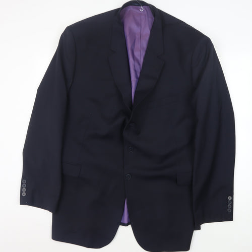 Brook Taverner Men's Blue Regular Fit Blazer 52R