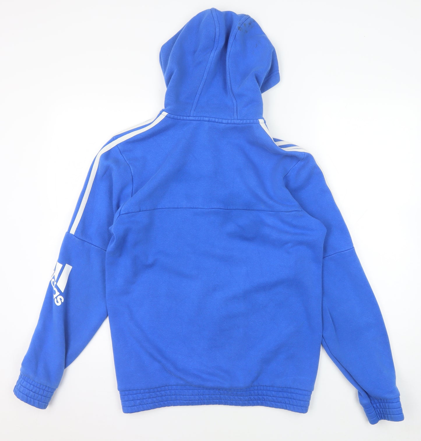 Adidas Men's Blue S Basic Jacket with Hood