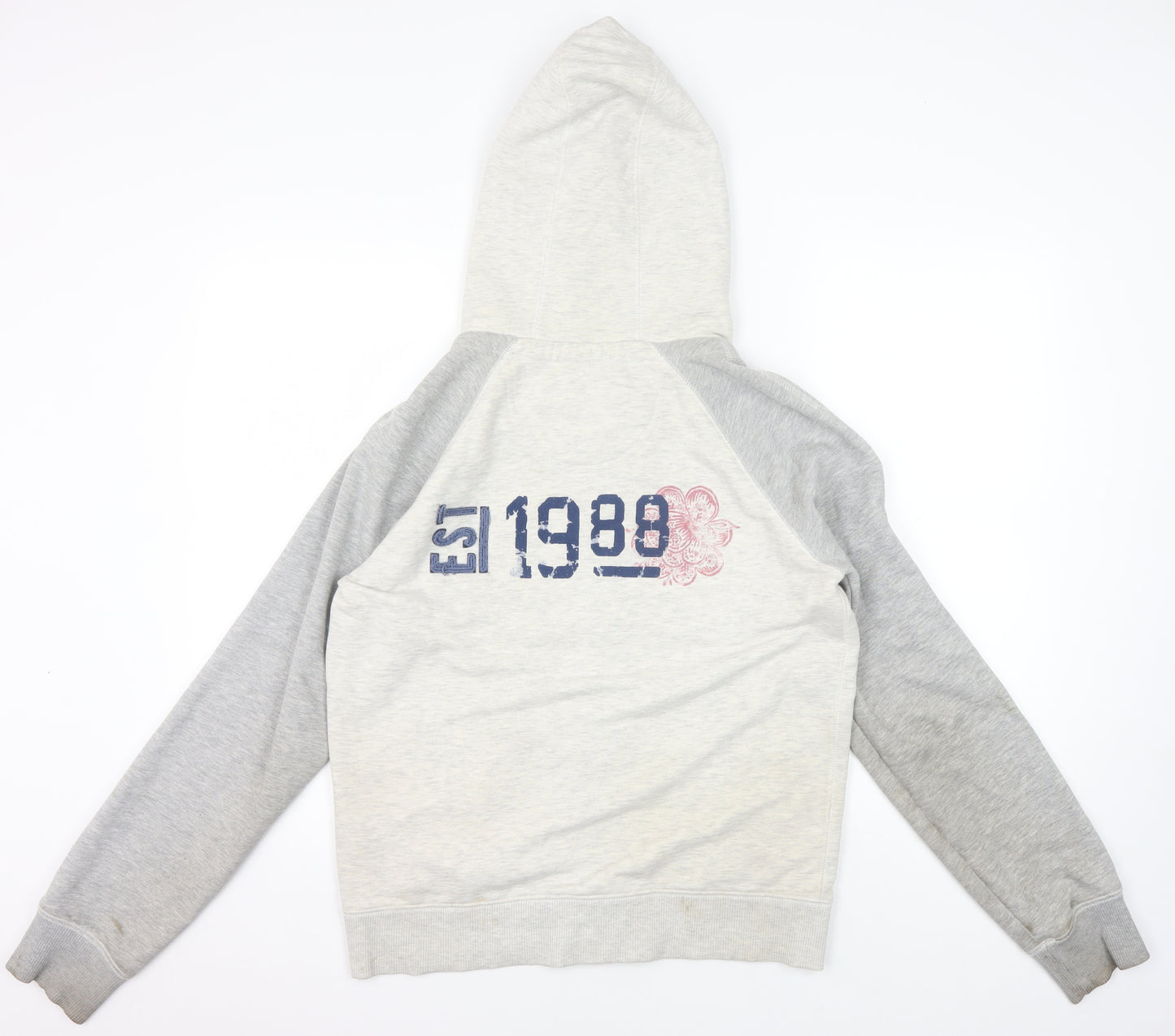 Fat Face Women's Grey Zip Hoodie Jacket Size 14