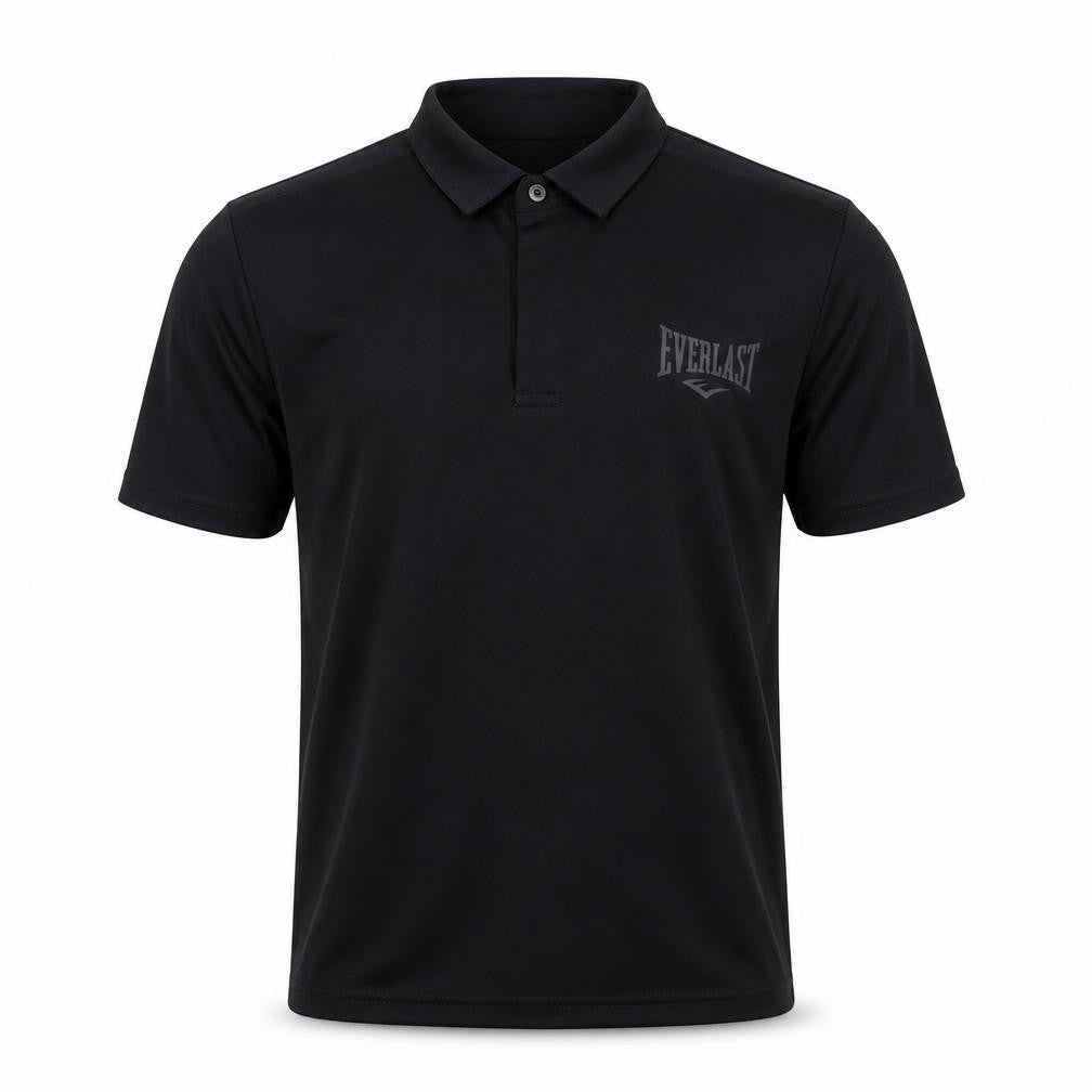 Front view of Everlast Men's Black Polo Shirt S - Gym & Training