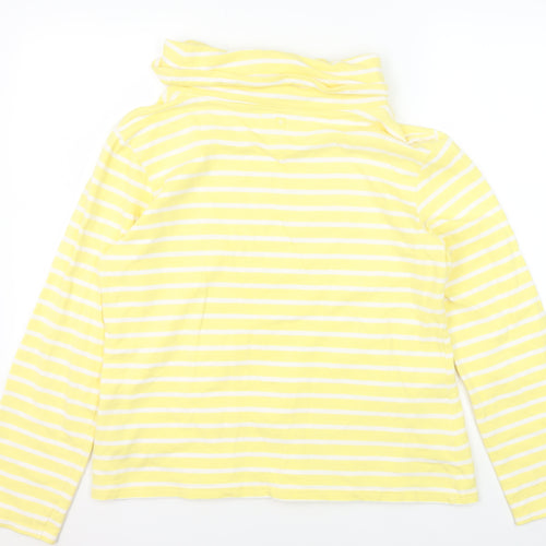 Mountain Warehouse Women's Yellow Striped Cowl Neck Sweatshirt