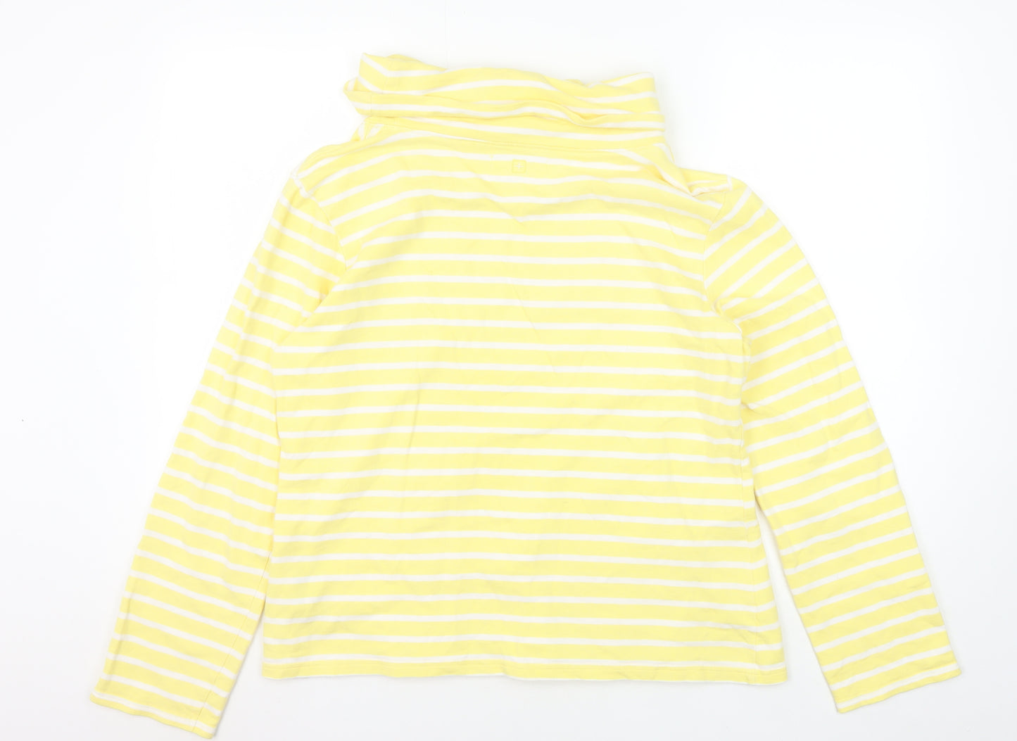 Mountain Warehouse Women's Yellow Striped Cowl Neck Sweatshirt