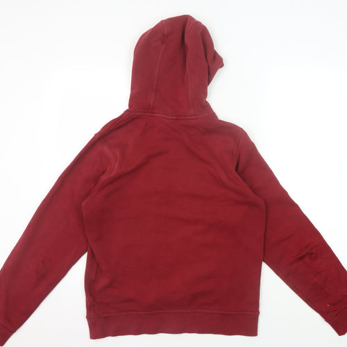 Nike Men's Red Pullover Hoodie S - Logo Graphic Fleece