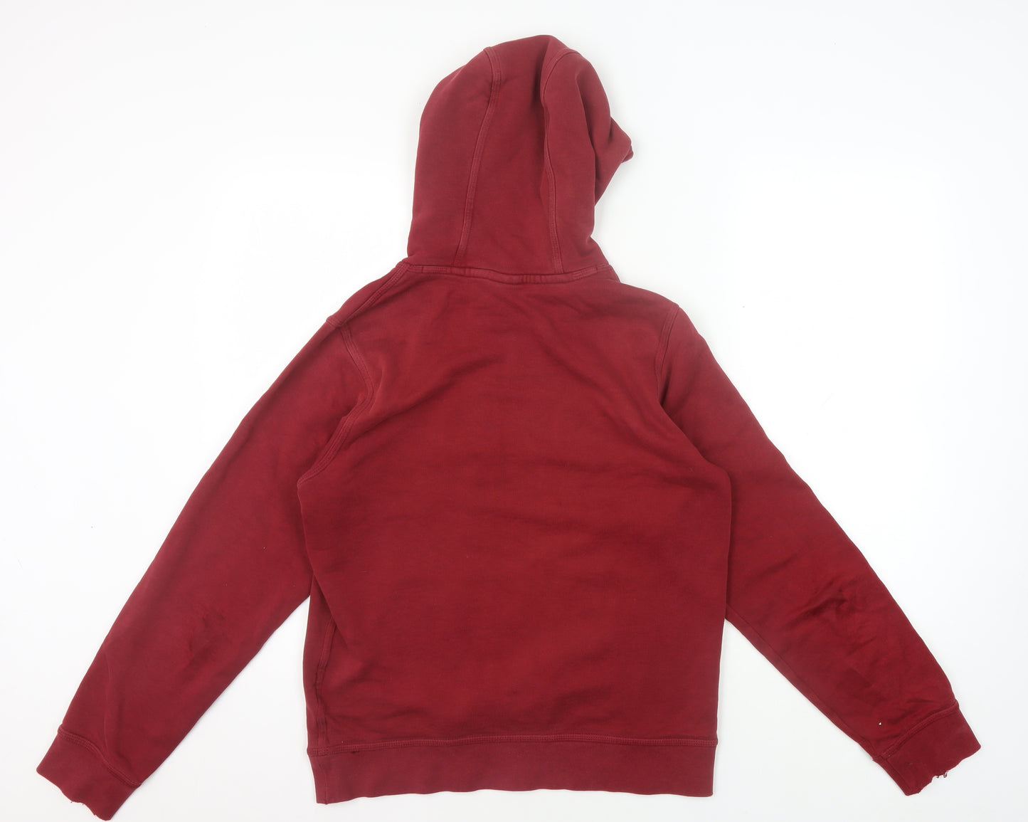 Nike Men's Red Pullover Hoodie S - Logo Graphic Fleece