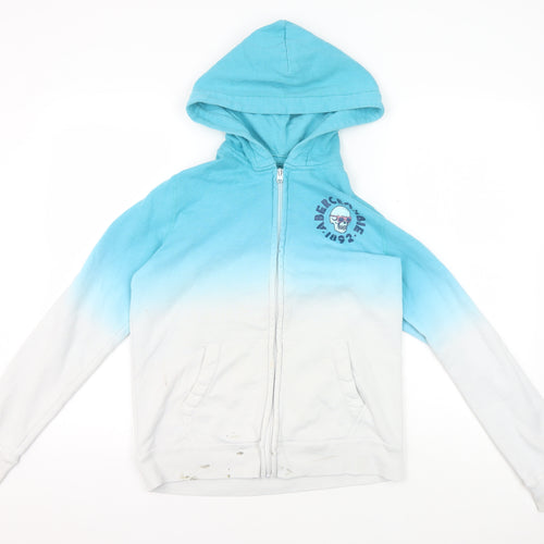 Abercrombie Kids Girls Blue Graphic Full Zip Hoodie 14-15