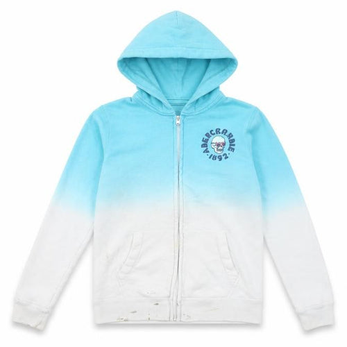 Abercrombie Kids Girls Blue Graphic Full Zip Hoodie 14-15