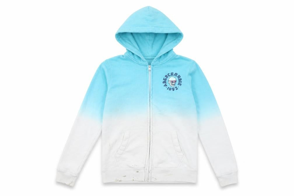 Abercrombie Kids Girls Blue Graphic Full Zip Hoodie 14-15