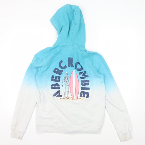 Abercrombie Kids Girls Blue Graphic Full Zip Hoodie 14-15