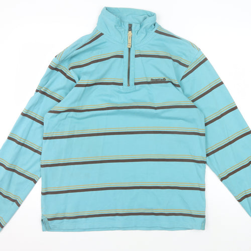 Regatta Men's Blue Striped Pullover Sweatshirt M