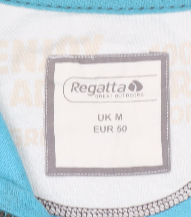 Regatta Men's Blue Striped Pullover Sweatshirt M