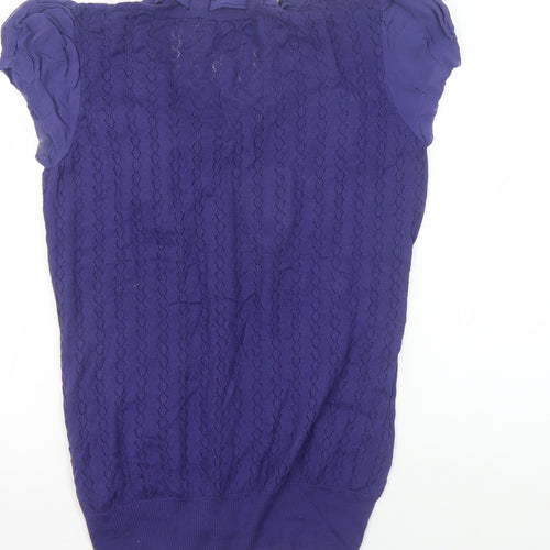 Ted Baker Women's Purple Lace Top Size 14