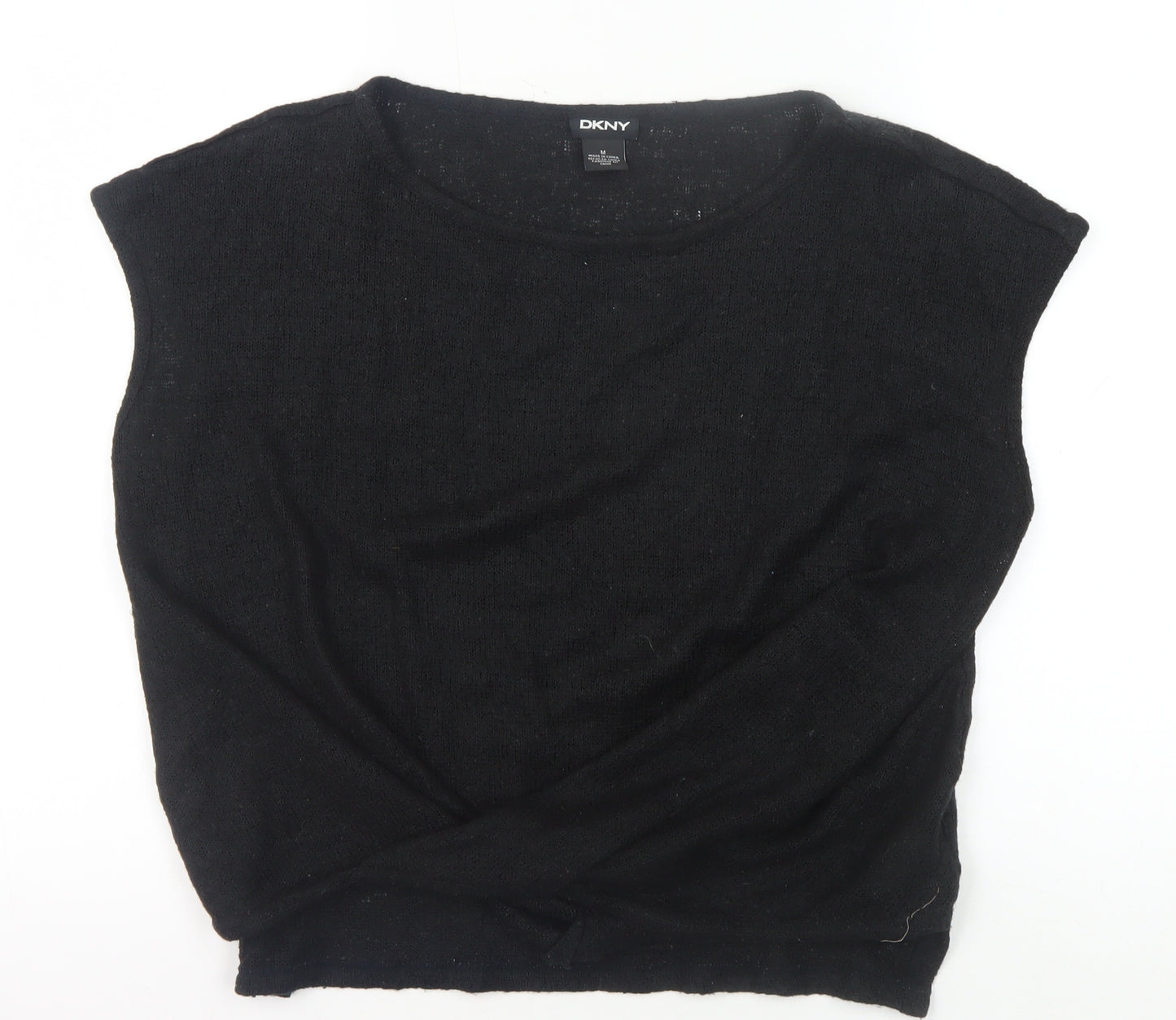 DKNY Women's Black Sleeveless Jumper, Size M