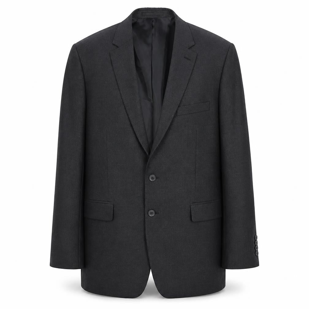 Front view of Moss Esq. Men's Grey Blazer UK 46 Regular Fit
