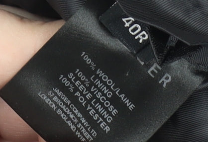 Jaeger Men's Grey Striped Blazer, 40 Regular Fit