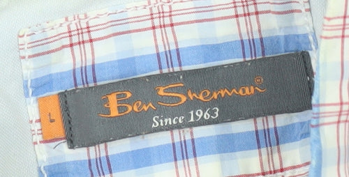 Ben Sherman Men's Multicoloured Plaid Shirt L