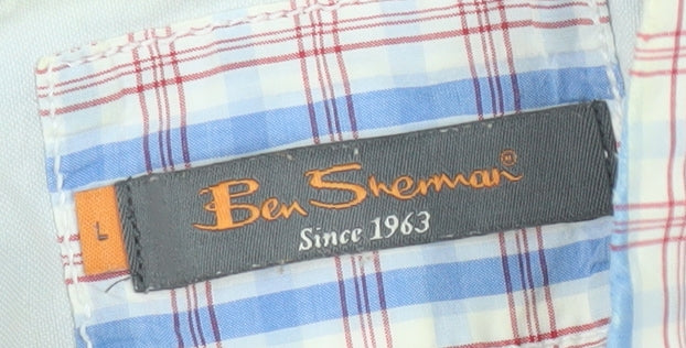 Ben Sherman Men's Multicoloured Plaid Shirt L