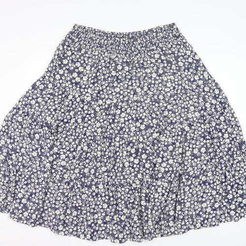 Hobbs Women's Multicoloured Floral Midi Peasant Skirt Size 16