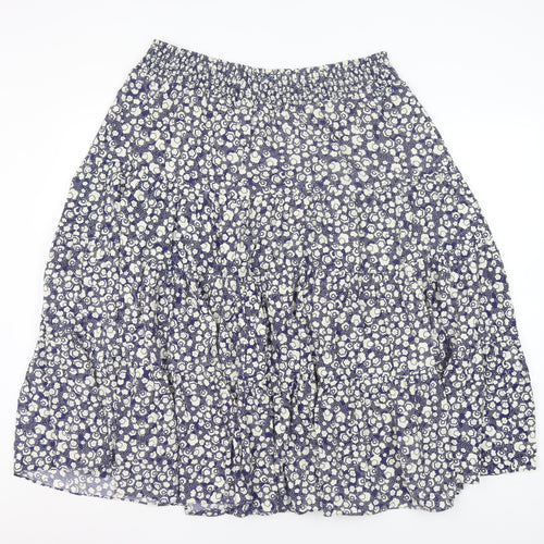 Hobbs Women's Multicoloured Floral Midi Peasant Skirt Size 16