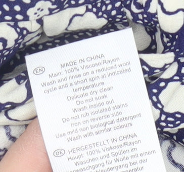 Hobbs Women's Multicoloured Floral Midi Peasant Skirt Size 16