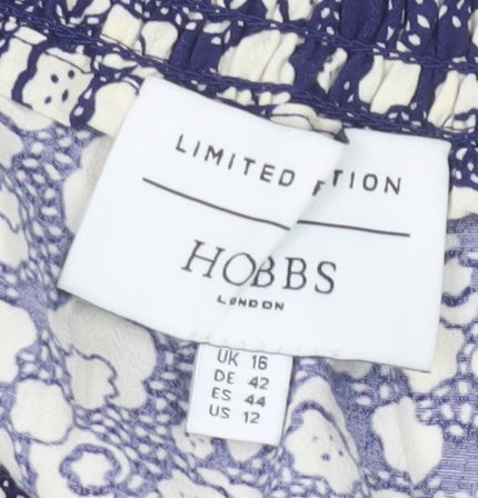 Hobbs Women's Multicoloured Floral Midi Peasant Skirt Size 16