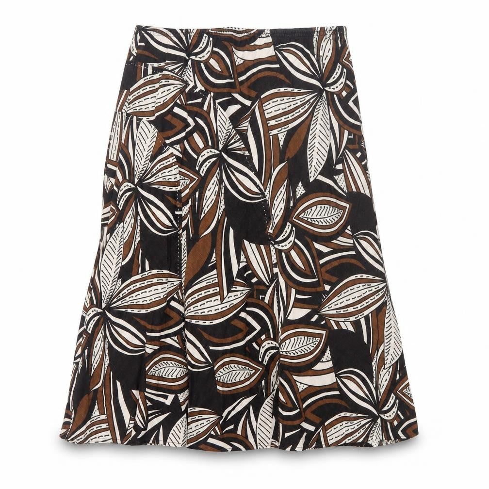 Front view of Windsmoor Women's Floral Skirt, Brown, size 16