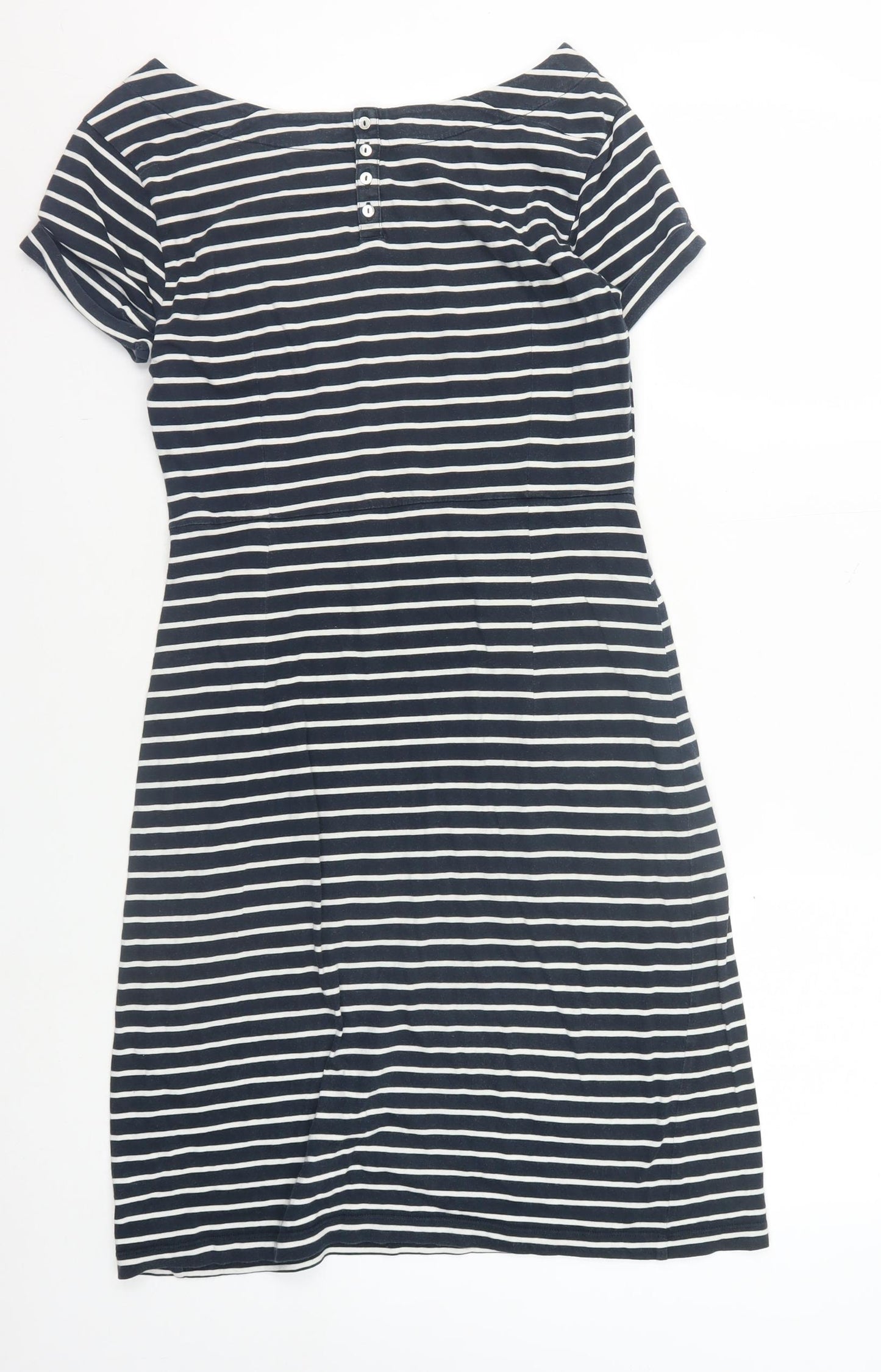 White Stuff Women's Black Striped Dress Size 8