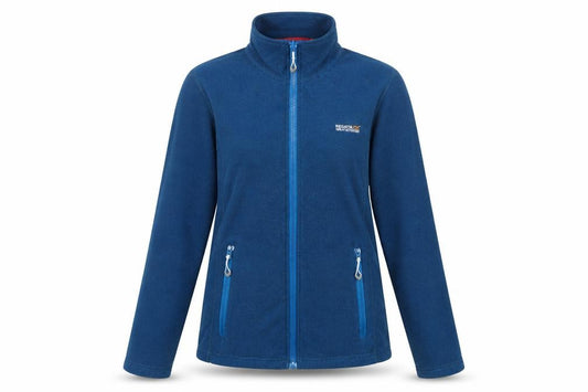 Front view of Regatta Women's Blue Mid-Length Jacket, size 12