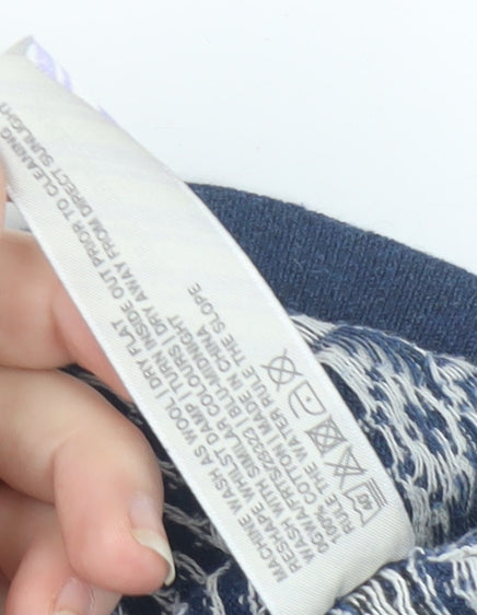 Fat Face Women's Blue Geometric Skirt Size 10