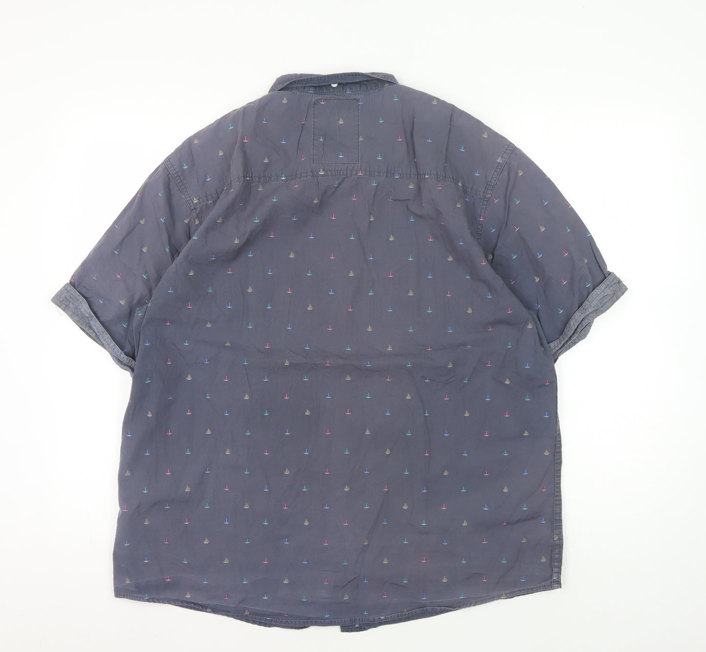 Tokyo Laundry Men's XL Blue Graphic Print Shirt