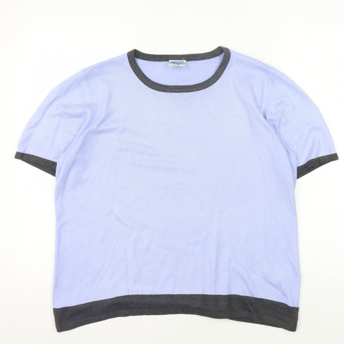 Eastex Women's Blue Ringer T-Shirt, Size 18