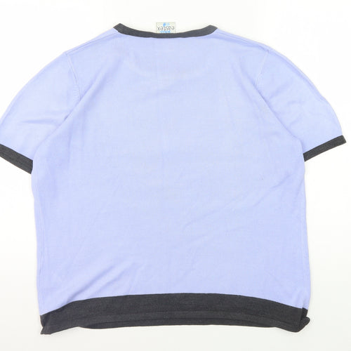 Eastex Women's Blue Ringer T-Shirt, Size 18