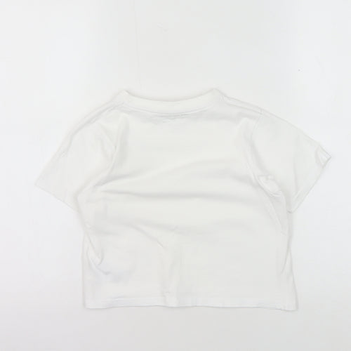 McKenzie Boys White 7-8 T-Shirt Short Sleeve Crew Neck