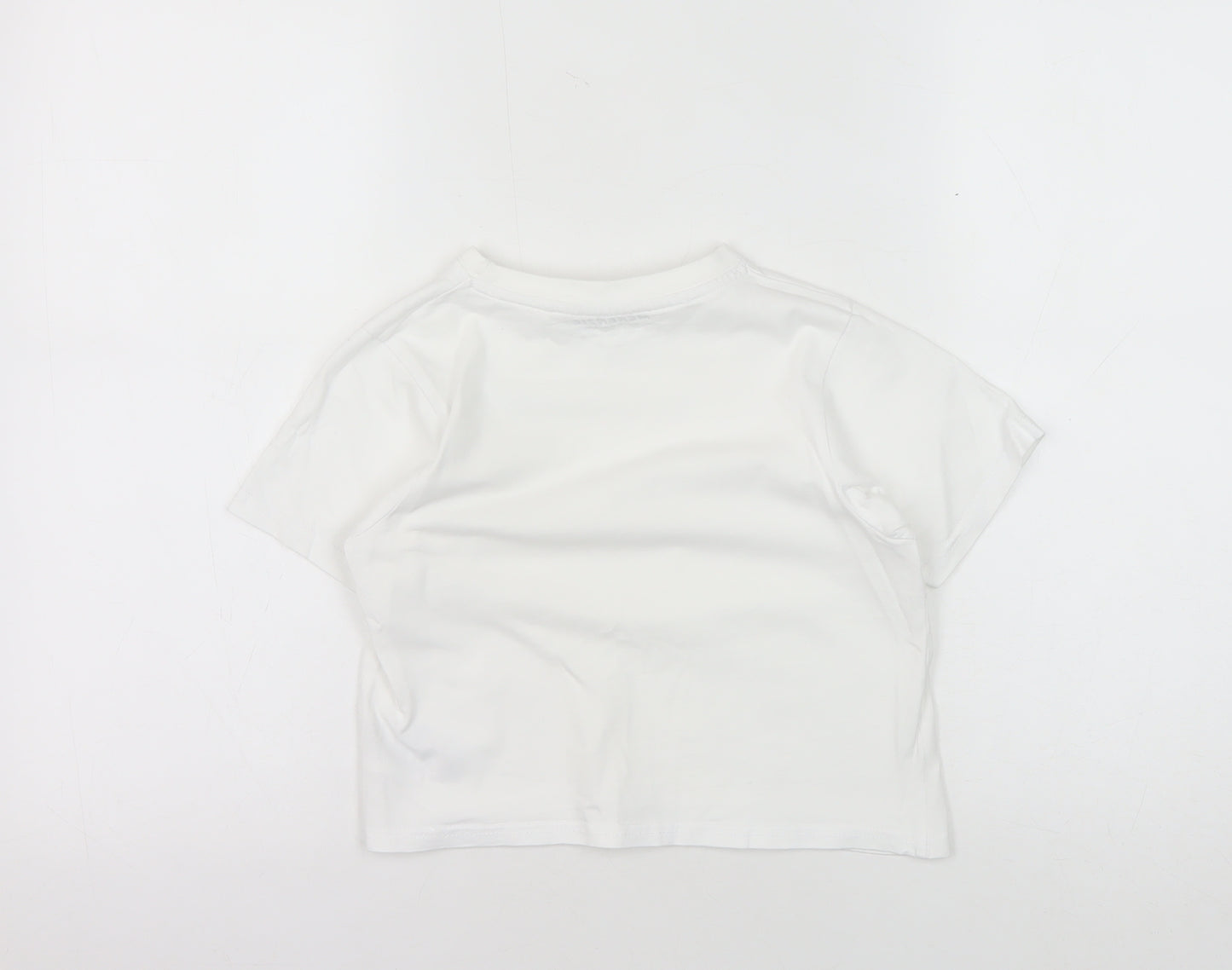 McKenzie Boys White 7-8 T-Shirt Short Sleeve Crew Neck