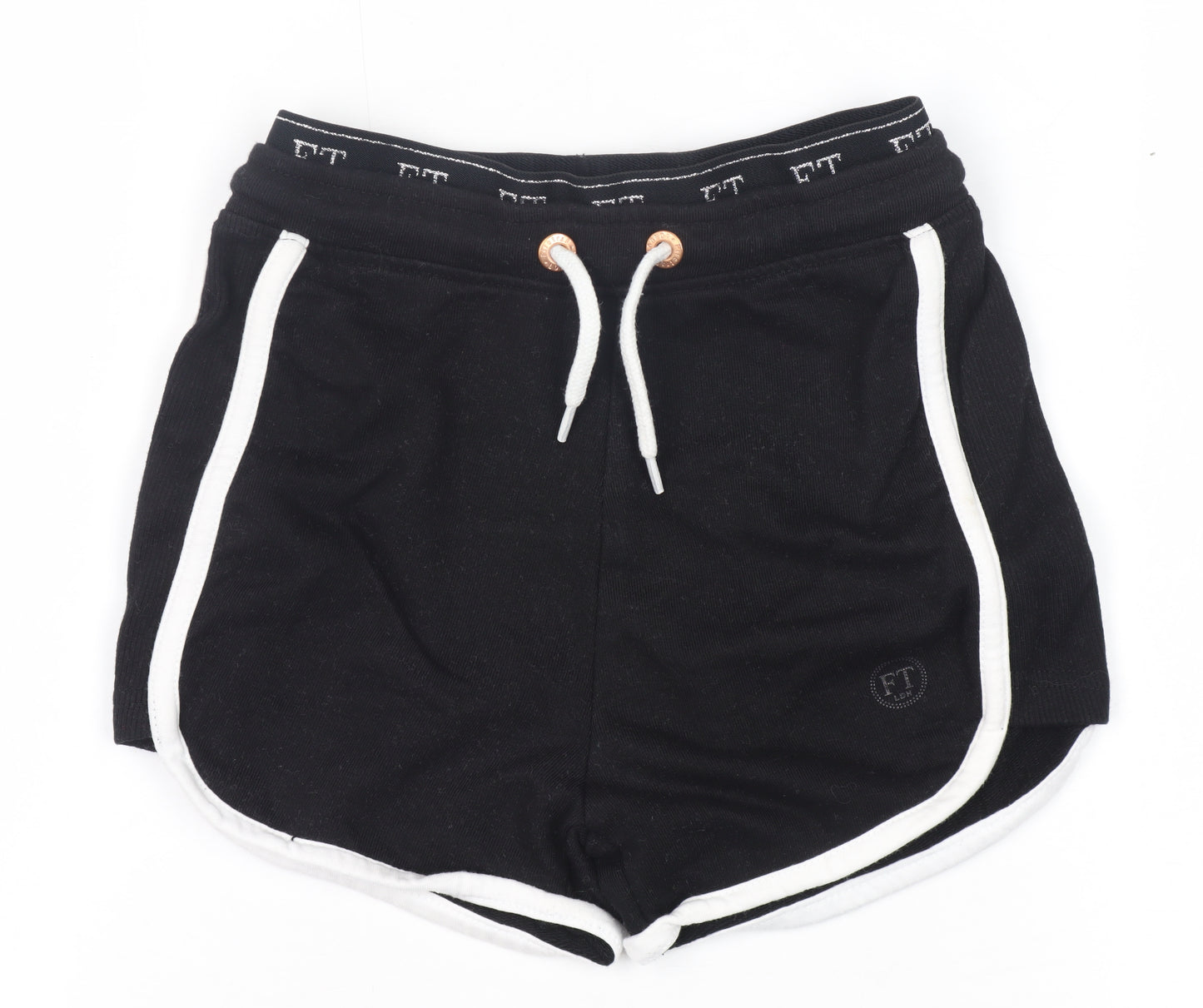 Firetrap Girls' Black Athletic Shorts 7-8 Years