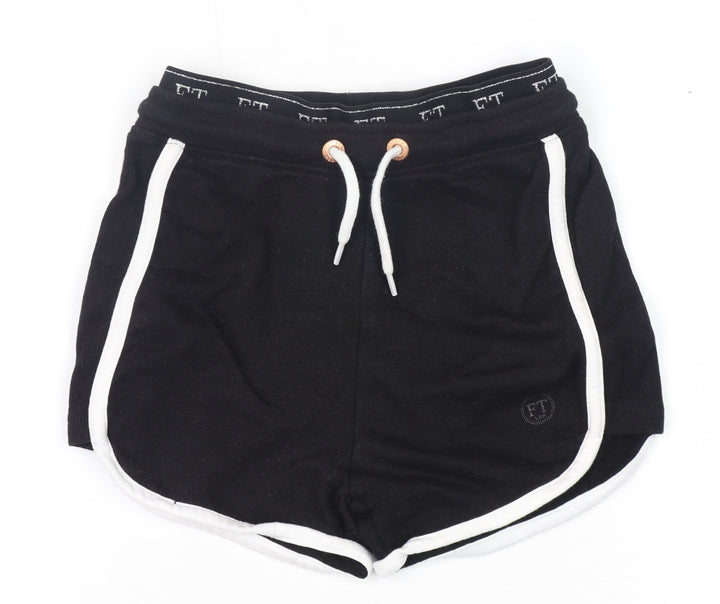 Firetrap Girls' Black Athletic Shorts 7-8 Years